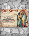 Native American Soul Sister Horizontal Canvas And Poster | Wall Decor Visual Art