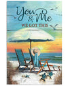 Turtle You And Me We Got This Vertical Canvas And Poster | Wall Decor
