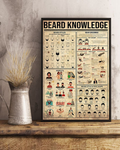 Beards Styles Vertical Canvas And Poster | Wall Decor