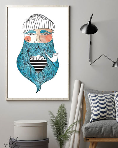 Beards Man Vertical Canvas And Poster | Wall Decor Visual Art