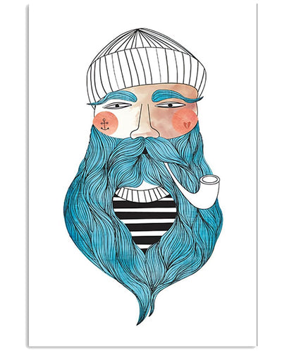 Beards Man Vertical Canvas And Poster | Wall Decor