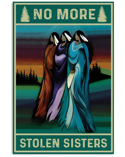 No More Stolen Sisters Native American Vertical Canvas And Poster | Wall Decor