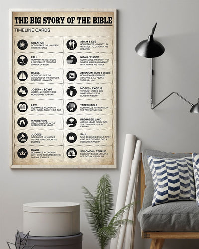 Bible The Big Story Vertical Canvas And Poster | Wall Decor Visual Art