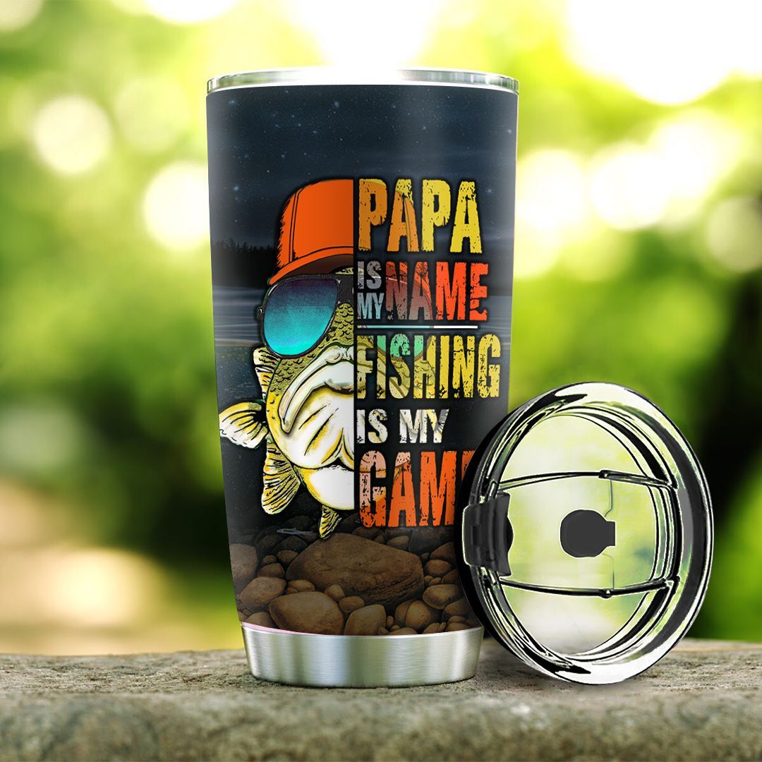 Personalized Fishing Papa TTZ1112016 Stainless Steel Tumbler - MostSuit