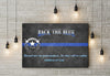 Nevada Back The Blue Line Canvas And Poster | Wall Decor Visual Art