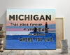 Michigan In Your Heart Canvas And Poster | Wall Decor Visual Art