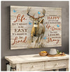 Life Isn't Mean To Be Easy Deer Poster Canvas Gift For Family Friends