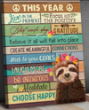 This Year Wall Art Colorful Wood Poster Canvas Gift For Family Pet Lovers