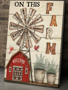 On This Farm We Do Farm Poster Canavs Gift For Farmhouse Family