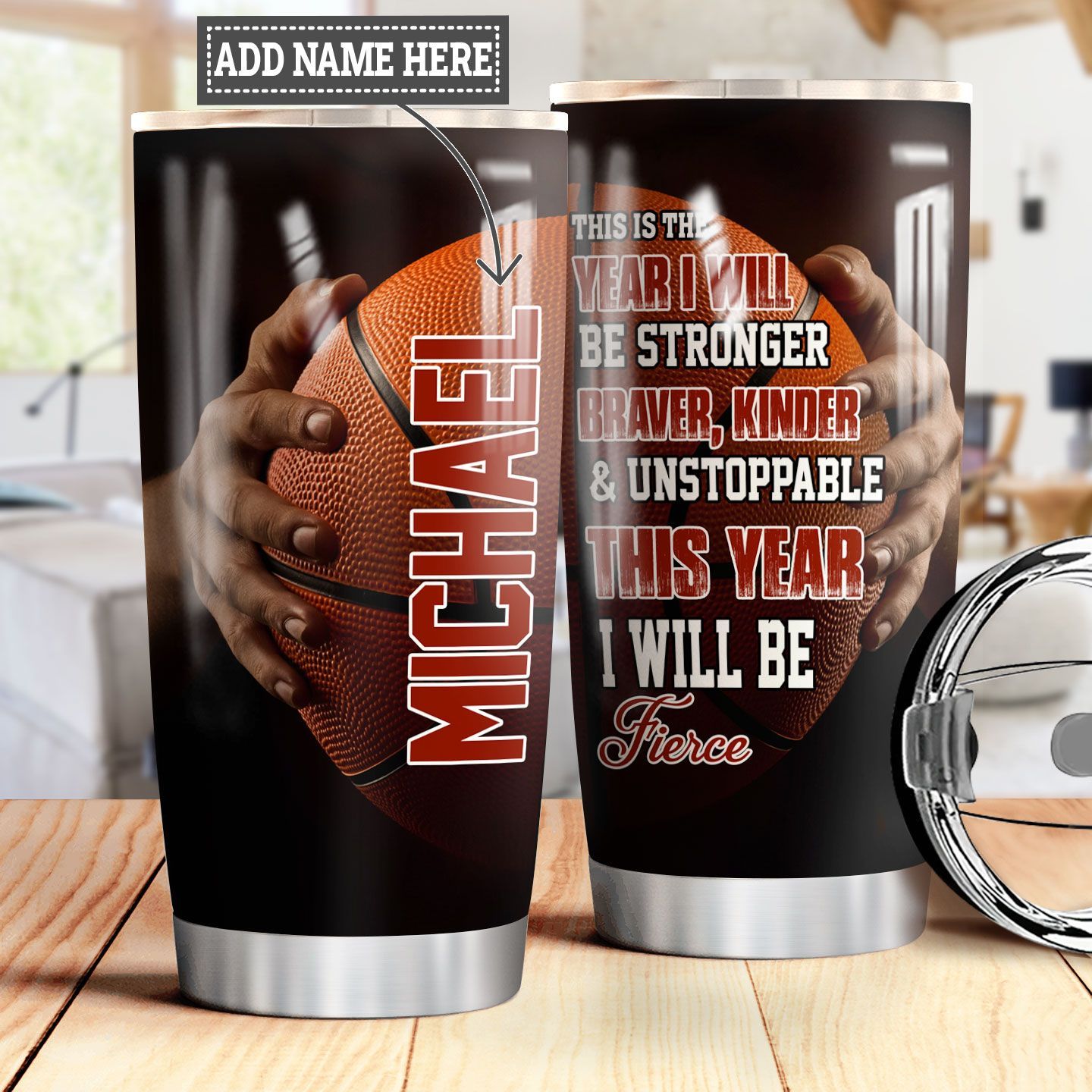 Personalized Basketball New Year TTS2512004 Stainless Steel Tumbler - MostSuit