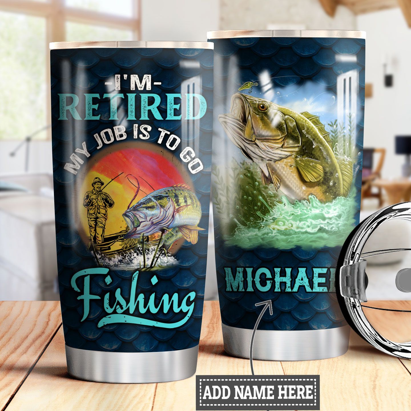 Personalized Fishing Retired TTB2612010 Stainless Steel Tumbler - MostSuit