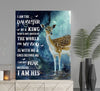 I Am The Daughter Of A King Deer Poster Canvas Gift For Daughter From Dad