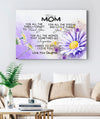 To My Mom I Need To Say I Love You Poster Canvas, Mother s Day Greetings, Mother s Day Gift From Daughter To Mom, Warm Home Decor Wall Art Visual Art