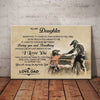 To My Daughter You Will Always Be My Baby Girl Poster Canvas Gift For Daughter From Dad