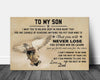 To My Son You Will Never Lose Eagle Poster Canvas Gift For Son From Dad
