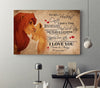 To My Husband I Love You Forever And Always, Canvas Poster, Birthday Gift, Christmas Gift ,Family Gift, Meaningful Gift, Memorable Gift, From Wife To Husband