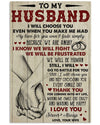 I Love You Forever And Always - To My Husband Vertical Canvas And Poster | Gift For Husband | Valentine Gift