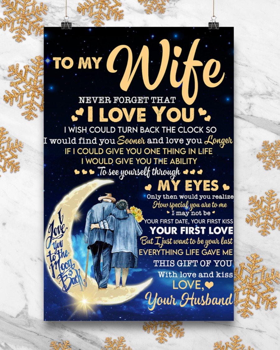 Moon To My Wife Never Forget I Love U-Ur Husband Vertical Canvas And P -  MostSuit