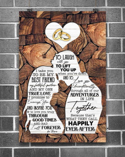 Rings To Husband I Take You To Be My Best Friend Vertical Canvas And Poster | Gift For Husband - Valentine Gift