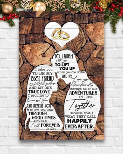 Rings To Husband I Take You To Be My Best Friend Vertical Canvas And Poster | Gift For Husband - Valentine Gift