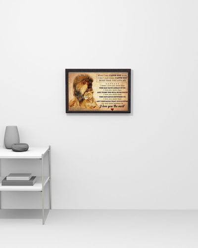 Lion Couples I Love You More Than You - To Husband Horizontal Canvas And Poster | Gift For Couple - Valentine Gift