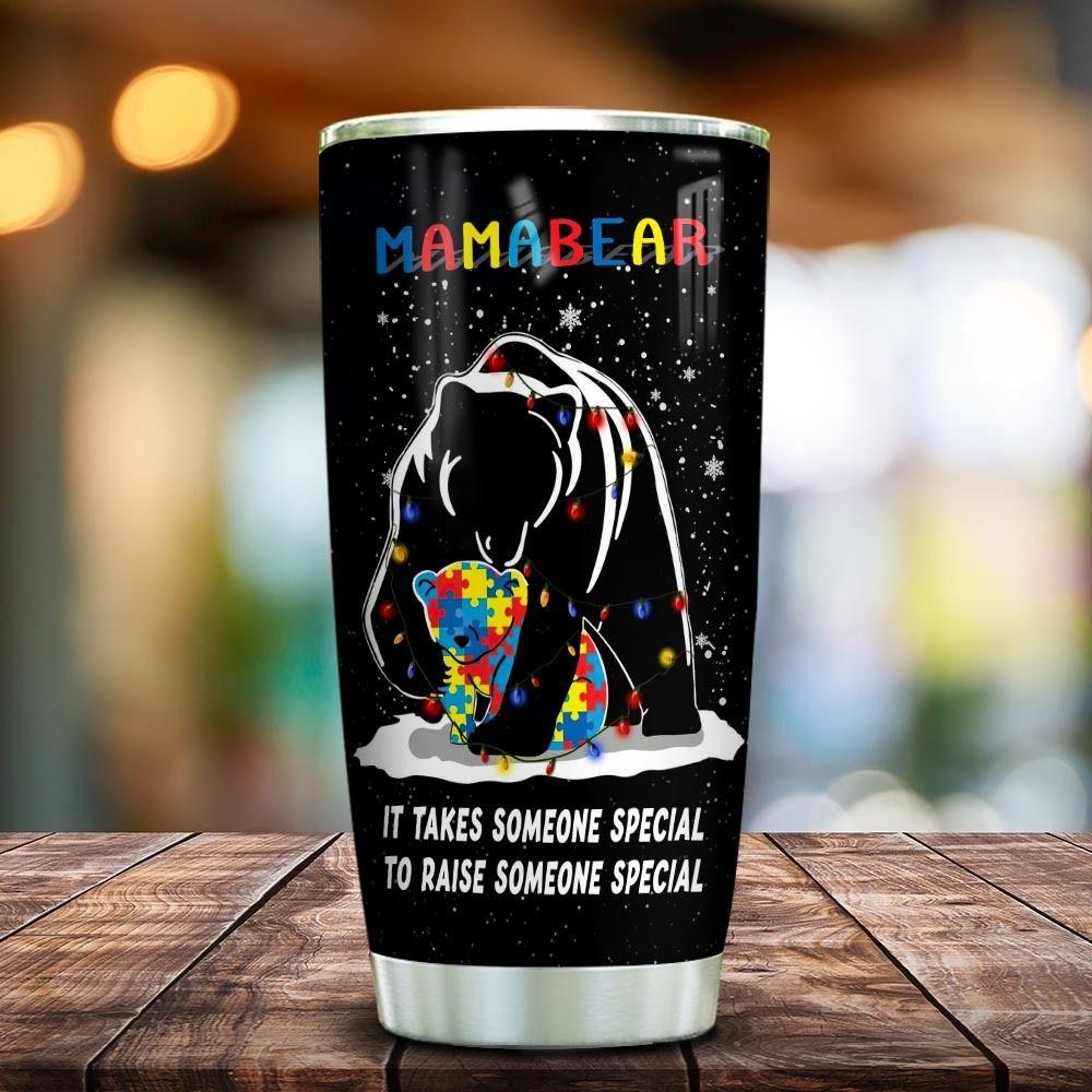 Autism MamaBear Personalized KD2 HNM1610001 Stainless Steel Tumbler - MostSuit