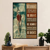 Swimming Poster Room Wall Art | Be Brave | Gift for Swimmer