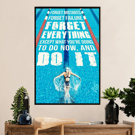 Swimming Poster Room Wall Art | Do IT | Gift for Swimmer