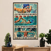 Swimming Poster Room Wall Art | Live Like Heaven | Gift for Swimmer