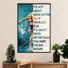 Swimming Poster Room Wall Art | Better than you were Yesterday | Gift for Swimmer