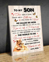 To Son - You Mean The World To Me Canvas And Poster | Wall Decor Visual Art