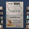 To Son - You Mean The World To Me Canvas And Poster | Wall Decor