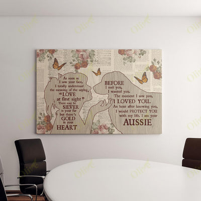 Aussie - Love At The First Sight Canvas And Poster | Wall Decor