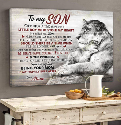 Mom To Son - I Am Proud Of You Canvas And Poster | Wall Decor