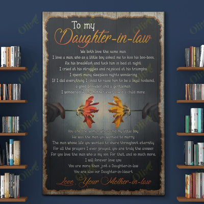 To My Daughter-In-Law - I Will Forever Love You Canvas And Poster | Wall Decor Visual Art