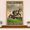 Swimming Poster Room Wall Art | Choose Something Fun | Gift for Swimmer