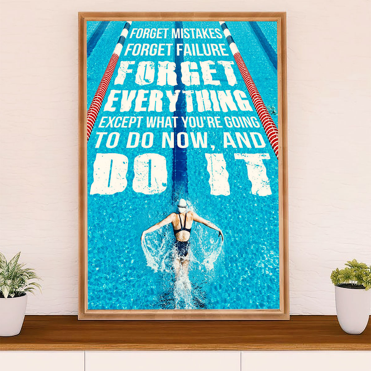 Swimming Poster Room Wall Art | Do IT | Gift for Swimmer