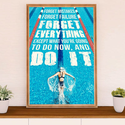 Swimming Poster Room Wall Art | Do IT | Gift for Swimmer