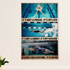 Swimming Poster Room Wall Art | Motivational Inspirational Quote | Gift for Swimmer