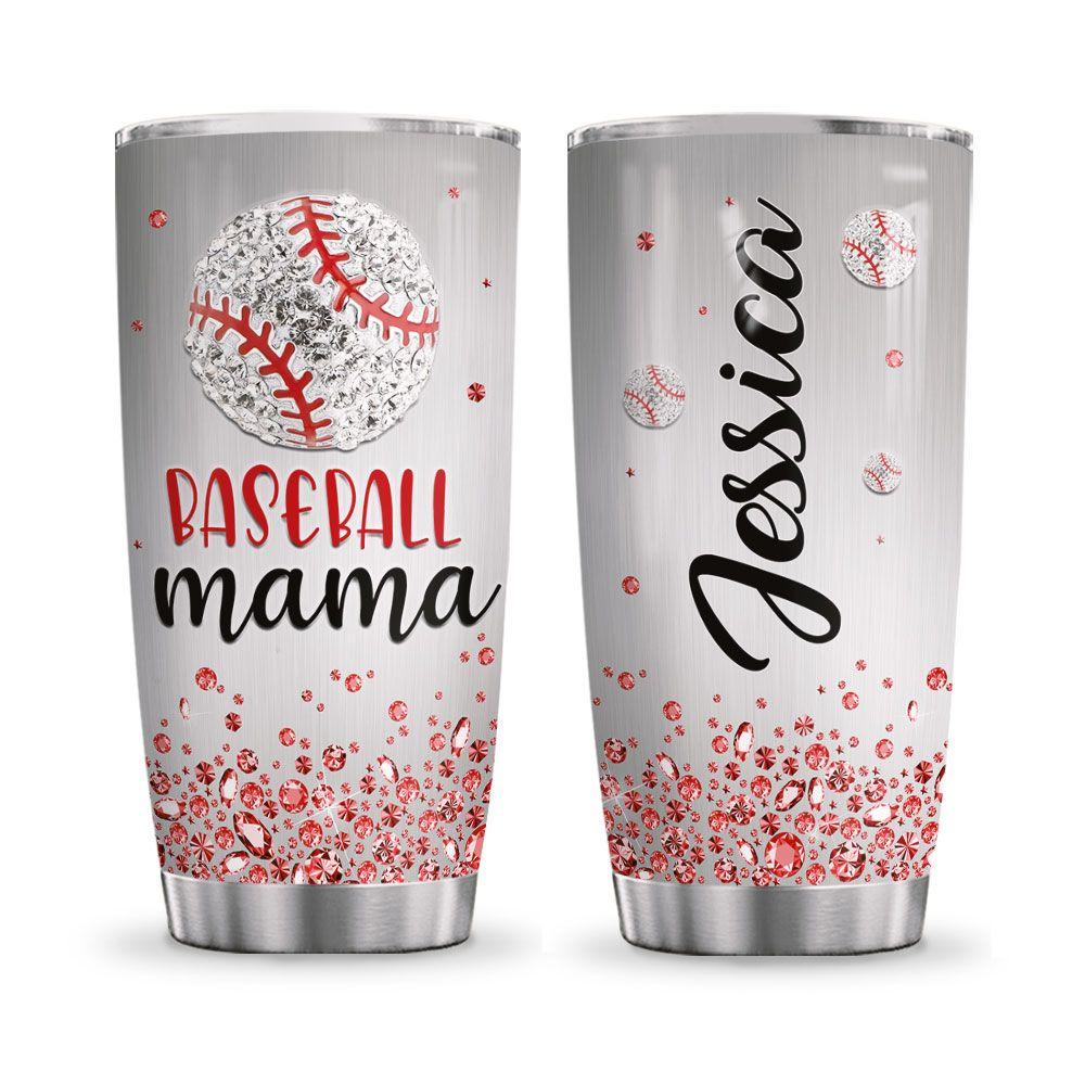 Personalized Baseball Mom Jewelry Style BGM0803001Z Stainless Steel Tumbler - MostSuit