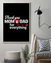 Thanks Mom And Dad Canvas And Poster, Best Mother s Day Gift Ideas, Mother s Day Gift From Son To Mom, Warm Home Decor Wall Art Visual Art