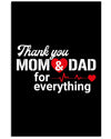 Thanks Mom And Dad Canvas And Poster, Best Mother s Day Gift Ideas, Mother s Day Gift From Son To Mom, Warm Home Decor Wall Art
