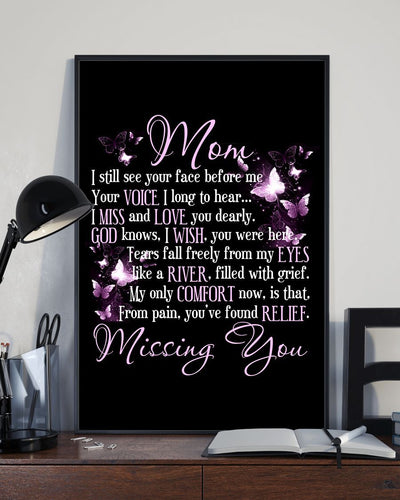 Butterfly I Still See You Mom Insects Bugs Lovers Canvas And Poster, Best Mother s Day Gift Ideas, Mother s Day Gift From Son To Mom, Warm Home Decor Wall Art