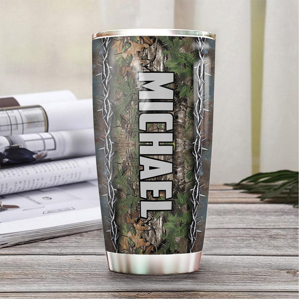 Personalized Hunting Fishing Faith TTM0104010Z Stainless Steel Tumbler - MostSuit