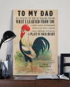 To My Dad So Much Of Me Is Made From What I Learned From You A Place In Your Heart Poster Decor Wall Art Visual Art