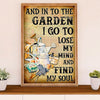 Gardening Poster Home Décor Wall Art | Into the Garden | Gift for Gardener, Plants Lover