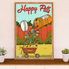 Gardening Poster Home Décor Wall Art | Happy Pills | Gift for Gardener, Plants Lover