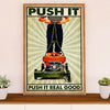 Gardening Poster Home Décor Wall Art | Push It Real Good | Gift for Gardener, Plants Lover