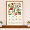 Gardening Poster Home Décor Wall Art | 2021 Plants Calendar | Gift for Gardener, Plants Lover