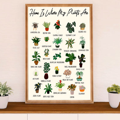 Gardening Poster Home Décor Wall Art | My Plants | Gift for Gardener, Plants Lover